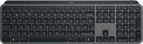 Logitech MX Keys S keyboard RF Wireless + Bluetooth QWERTY Danish, Finnish, Norwegian, Swedish Graphite