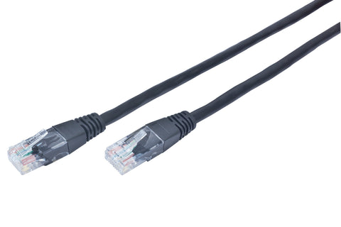 Gembird Patch Cord Cat.5e UTP 10m networking cable Black Cat5e U/UTP (UTP)