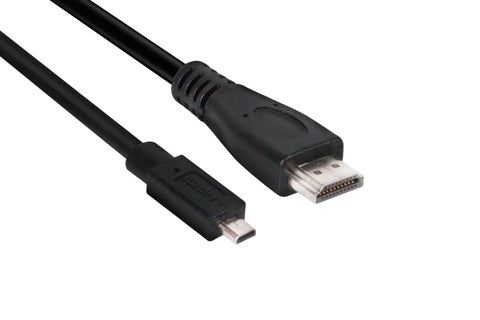 CLUB3D Micro HDMI™ to HDMI™ 2.0 4K60Hz Cable 1M / 3.28Ft