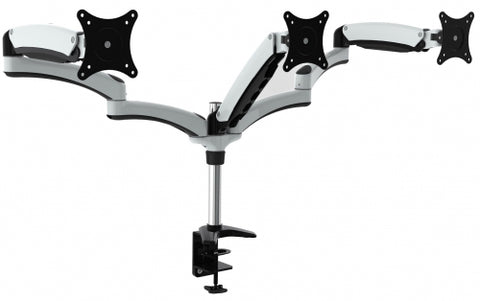 Amer Mounts HYDRA3 monitor mount / stand 71.1 cm (28") Black, Chrome, White Desk