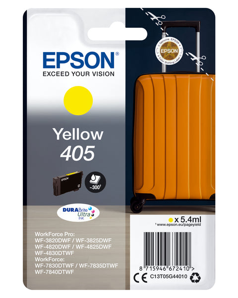 Epson C13T05G44010/405 Ink cartridge yellow, 300 pages 5,4ml for Epson WF-3820/7830