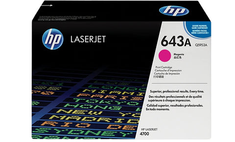 HP 643A toner cartridge 1 pc(s) Original Magenta