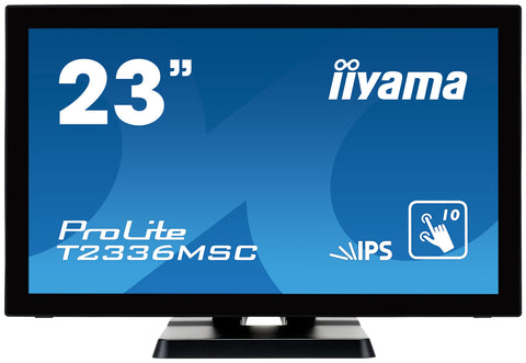 iiyama ProLite T2336MSC-B2 computer monitor 58.4 cm (23") 1920 x 1080 pixels Full HD LED Touchscreen Black