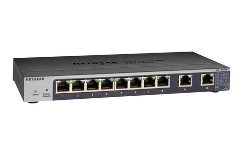 NETGEAR GS110EMX Managed L2 10G Ethernet (100/1000/10000) Black