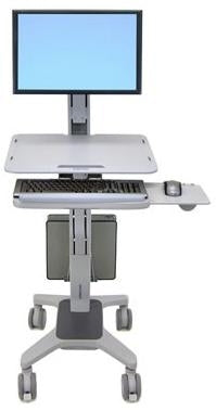 Ergotron WorkFit C-Mod, Single Display Sit-Stand Workstation 68.6 cm (27") Grey