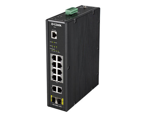 D-Link DIS-200G-12PS network switch Managed L2 Gigabit Ethernet (10/100/1000) Power over Ethernet (PoE) Black