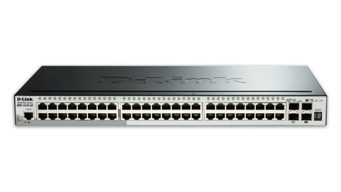 D-Link DGS-1510-52X network switch Managed L3 Gigabit Ethernet (10/100/1000) 1U Black