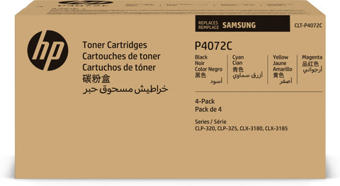 HP SU382A/CLT-P4072C Toner Value-Kit (Bk,C,M,Y) 1500pg + 3x1000pg Pack=4 for Samsung CLP-320