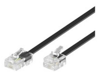 Microconnect MPK456S telephone cable 6 m Black