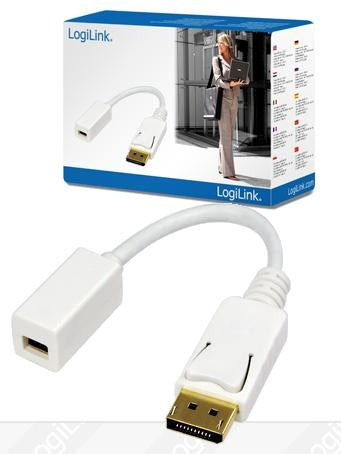 LogiLink Adapter DisplayPort / Mini DisplayPort White