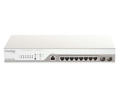 D-Link DBS-2000-10MP network switch Managed L2 Gigabit Ethernet (10/100/1000) Power over Ethernet (PoE) Grey