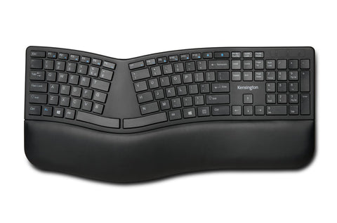 Kensington Pro Fit Ergo keyboard RF Wireless + Bluetooth QWERTY UK English Black