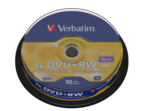 Verbatim DVD+RW Matt Silver 4.7 GB 10 pc(s)