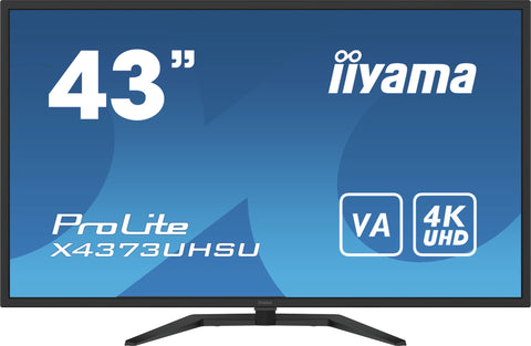 iiyama ProLite X4373UHSU-B1 computer monitor 108 cm (42.5") 3840 x 2160 pixels 4K Ultra HD Black