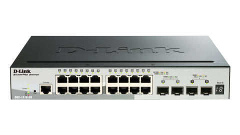 D-Link DGS-1510 Managed L3 Gigabit Ethernet (10/100/1000) Power over Ethernet (PoE) Black