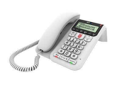 British Telecom BT Decor 2600 Premium Nuisance Call Blocker Analog telephone Caller ID White