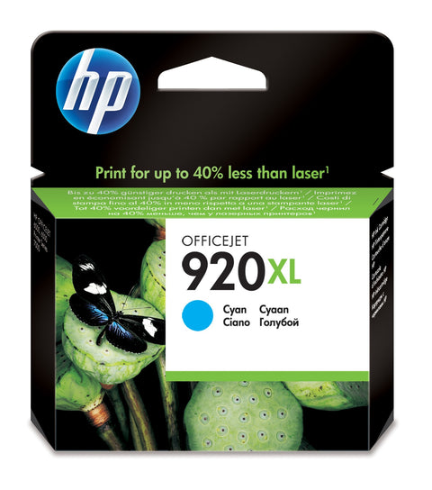 HP CD972AE/920XL Ink cartridge cyan high-capacity, 700 pages ISO/IEC 24711 6ml for HP OfficeJet 6000