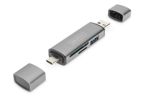 Digitus Dual Card Reader Hub USB-C™ / USB 3.0, OTG