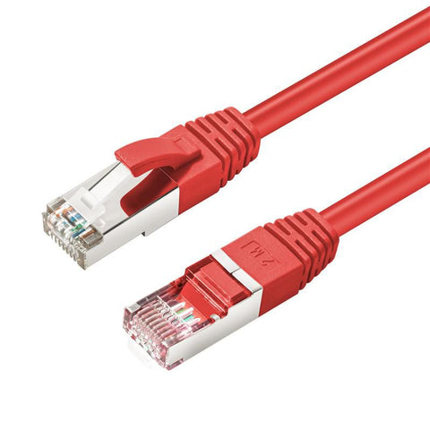 Microconnect MC-SFTP6A0025R networking cable Red 0.25 m Cat6a S/FTP (S-STP)