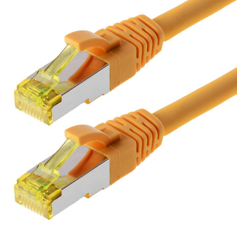 Helos S/FTP (PIMF) CAT 6a 2m networking cable Yellow Cat6a S/FTP (S-STP)