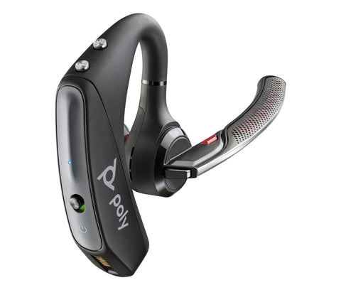 POLY Voyager 5200 UC Headset Wireless Ear-hook Office/Call center Micro-USB Bluetooth Black