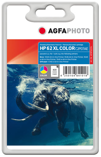 AgfaPhoto APHP62CXL ink cartridge Cyan, Magenta, Yellow