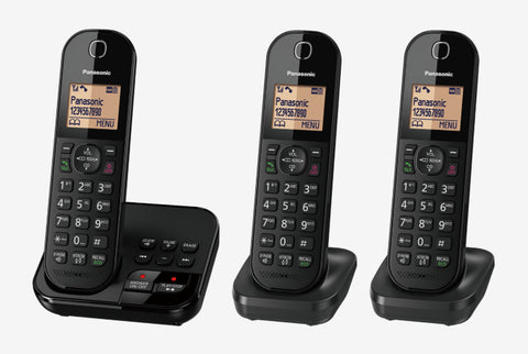 Panasonic KX-TGC423EB telephone DECT telephone Caller ID Black