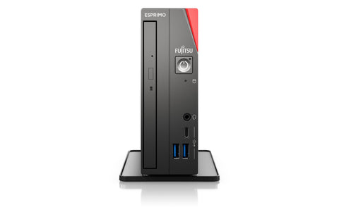 Fujitsu ESPRIMO G6012 i7-12700T UCFF Intel® Core™ i7 16 GB DDR4-SDRAM 512 GB SSD Windows 11 Pro Mini PC Black, Red