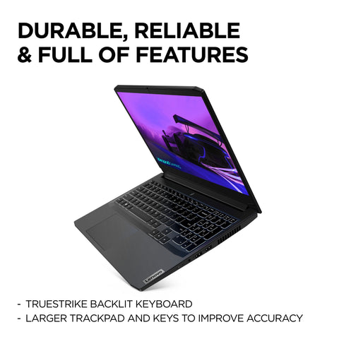 Lenovo IdeaPad Gaming 3 Laptop 39.6 cm (15.6") Full HD Intel® Core™ i5 i5-11320H 8 GB DDR4-SDRAM 512 GB SSD NVIDIA® GeForce® GTX 1650 Wi-Fi 6 (802.11ax) Windows 11 Home Black