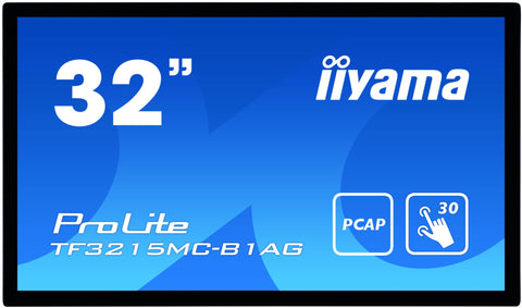 iiyama ProLite TF3215MC-B1AG computer monitor 81.3 cm (32") 1920 x 1080 pixels Full HD LED Touchscreen Kiosk Black