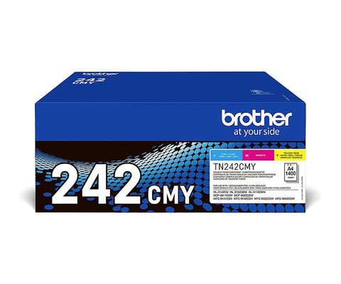 Brother TN-242CMY Toner MultiPack C,M,Y, 3x1.4K pages ISO/IEC 19798 Pack=3 for Brother HL-3142