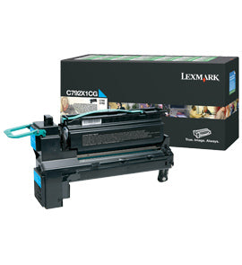 Lexmark C792X1CG Toner cartridge cyan extra High-Capacity return program, 20K pages ISO/IEC 19798 for Lexmark C 792