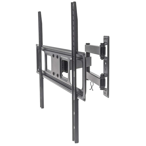 Manhattan TV & Monitor Mount, Wall, Full Motion, 1 screen, Screen Sizes: 37-65", Black, VESA 100x100 to 600x400mm, Max 35kg, LFD, Tilt & Swivel with 3 Pivots, Lifetime Warranty